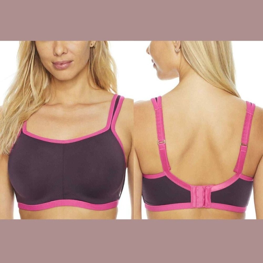 Natori "Yogi Convertible" sports bra BNWOT sumac/electric pink